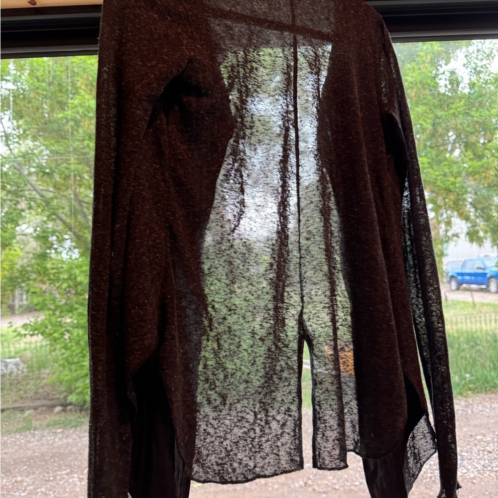 Sheer Black light cardigan